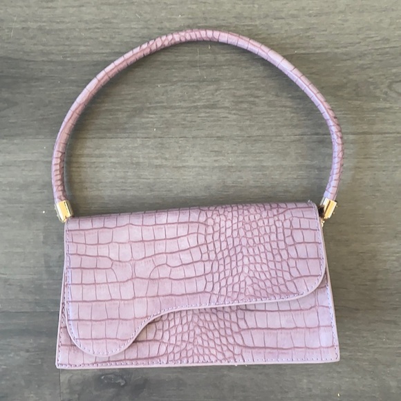 Nasty Gal Handbags - Purple snake skin shoulder bag
